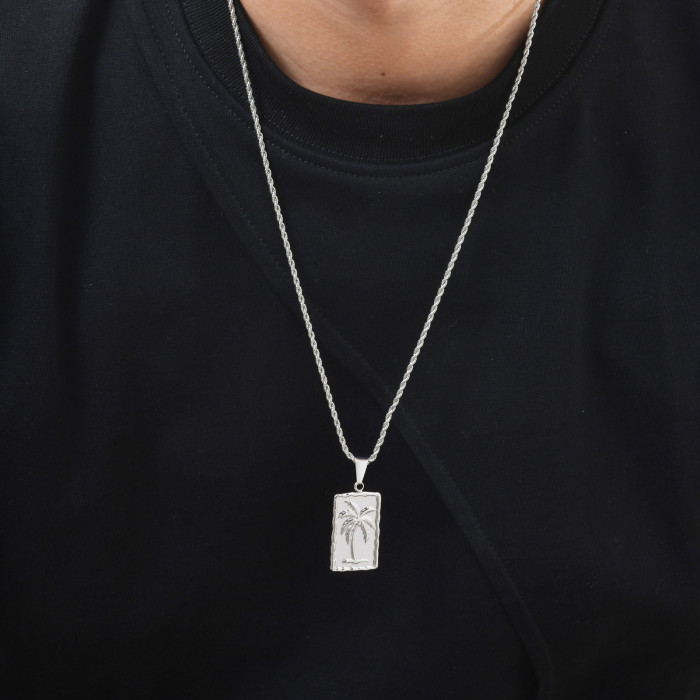 Wholesale Stainless Steel Coconut Tree Pendant