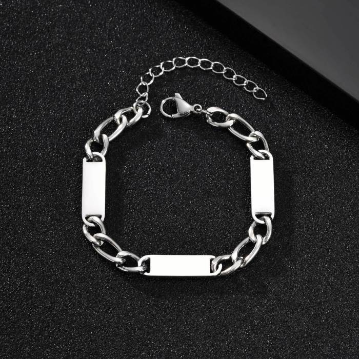 Wholesale Stainless Steel Blank Engravable Bracelet