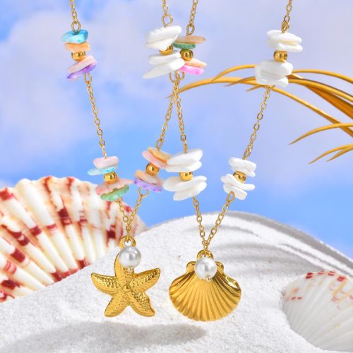 Wholesale Stainless Steel Starfish Pendant Necklace