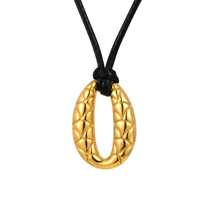 Wholesale Stainless Steel Fishscale Oval Pendant