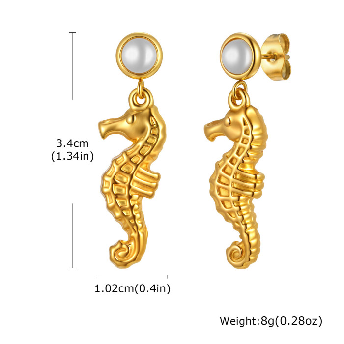 Wholesale Stainless Steel Sea Creature Earring