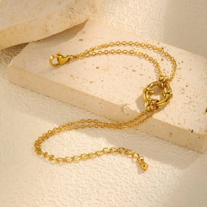 Wholesale Stainless Steel Double Layer Bracelet