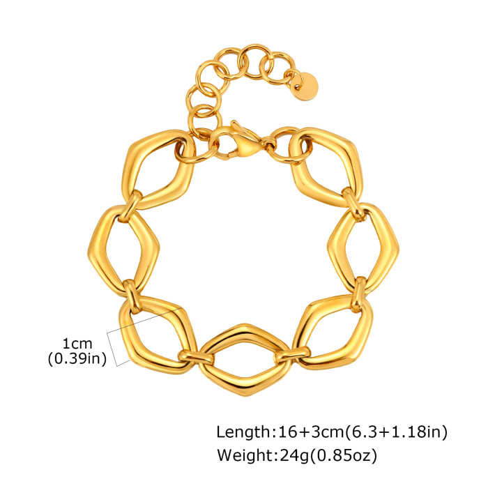 Wholesale Stainless Steel Diamond Chain Bracelet