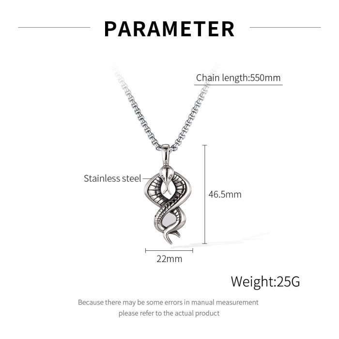 Wholesale Stainless Steel Snake Pendants