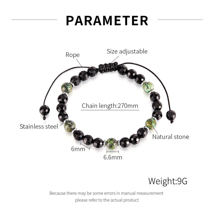 Wholesale Stainless Steel Natural Stone Bracelets