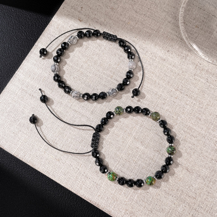 Wholesale Stainless Steel Natural Stone Bracelets