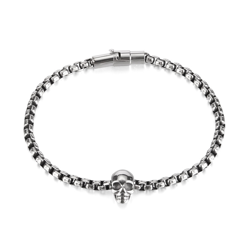 Wholesale Stainless Steel Skull Head Bracelet