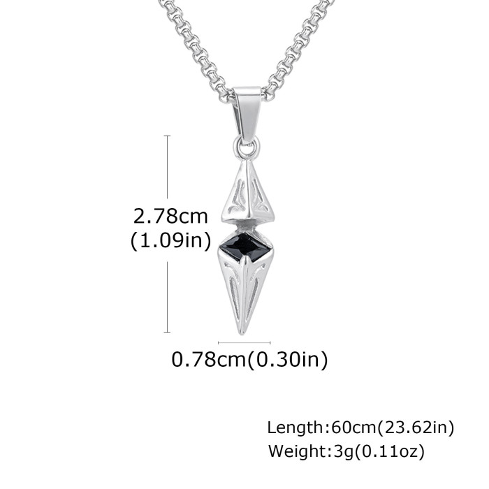 Wholesale Stainless Steel Zircon Diamond Pendant