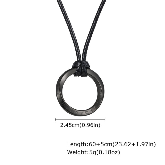 Wholesale Stainless Steel Mobius Necklace