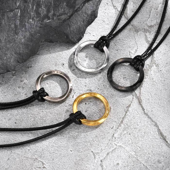 Wholesale Stainless Steel Mobius Necklace