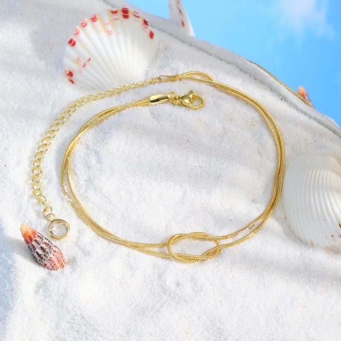 Wholesale Copper Beach Style Anklet