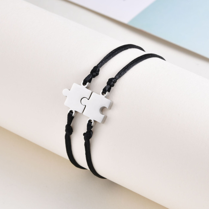 Wholesale Stainless Steel Puzzle Friendship Bracelet