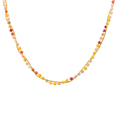Wholesale Colored Glass Beads Necklace