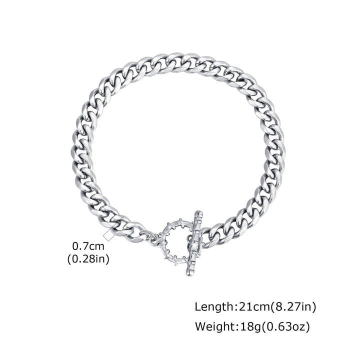 Wholesale Stainless Steel OT Clasp Bracelet