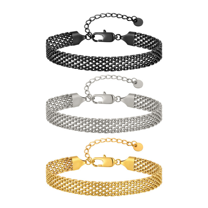 Wholesale Stainless Steel Mens Mesh Bracelets