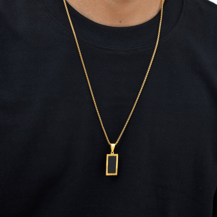Wholesale Stainless Steel Square Pendant