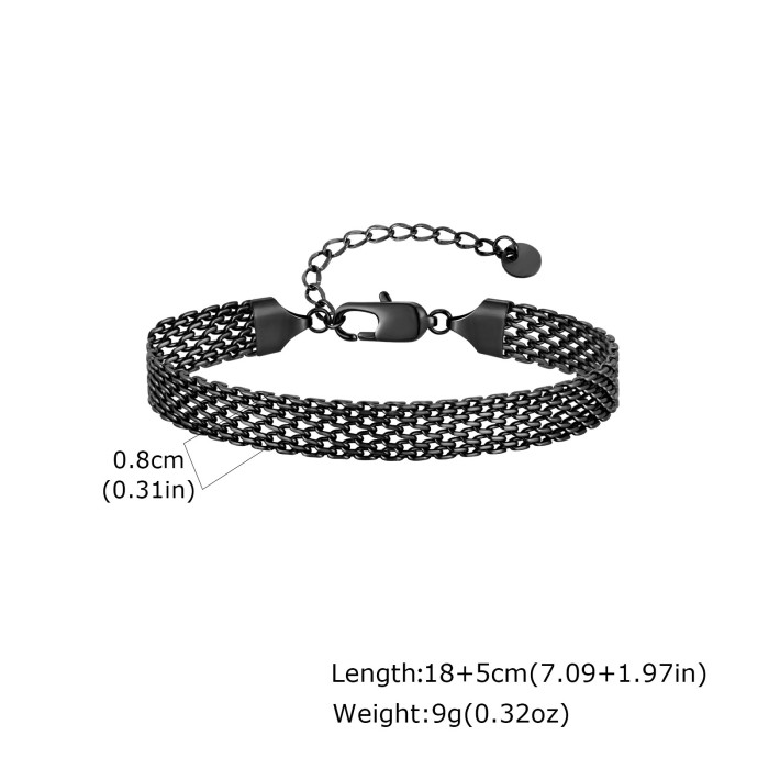 Wholesale Stainless Steel Mens Mesh Bracelets