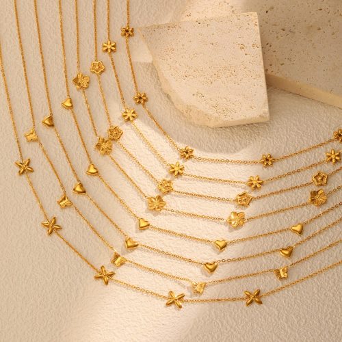 Wholesale Stainless Steel Girls Sweet Necklace