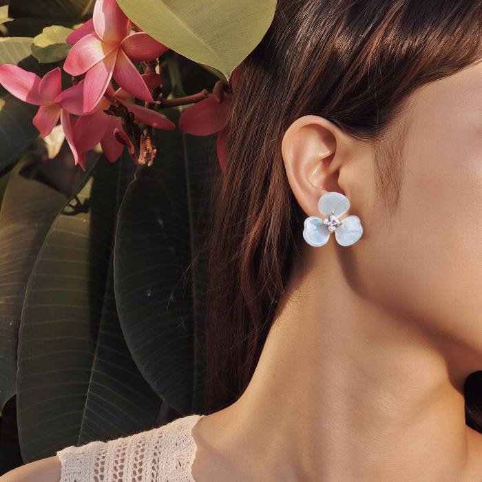 Wholesale Stainless Steel Resin Earrings