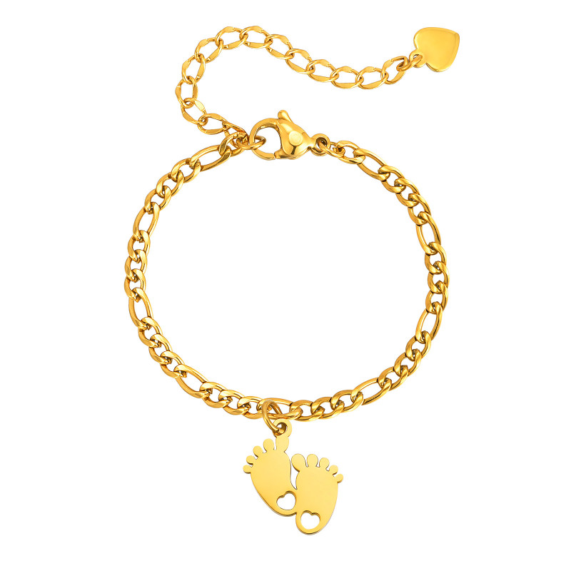 Wholesale Stainless Steel Kids Cute Anklet