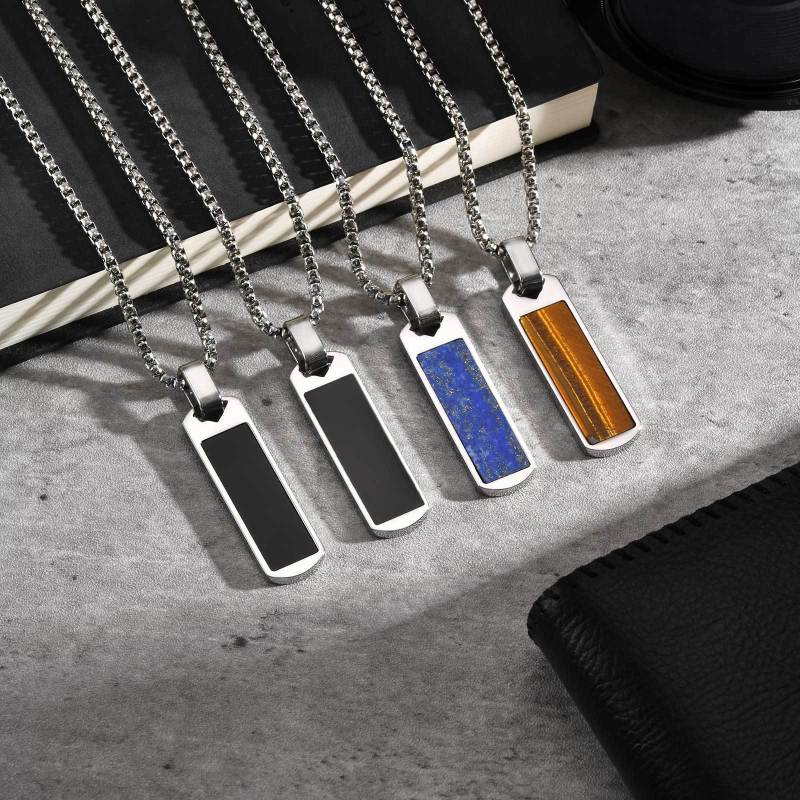 Wholesale Stainless Steel Mens Bar Pendant