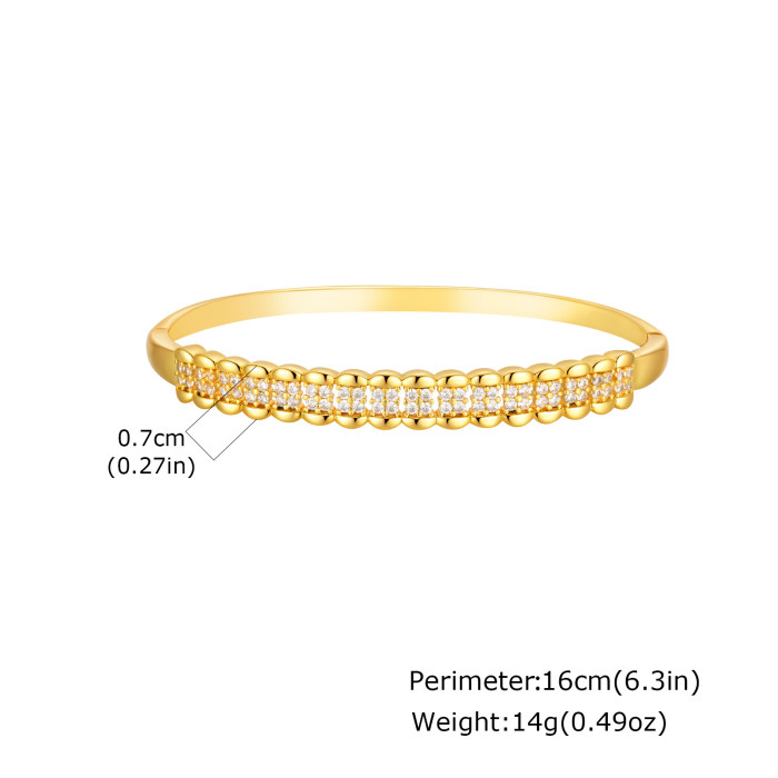 Wholesale Copper Zirconia Niche Bangle