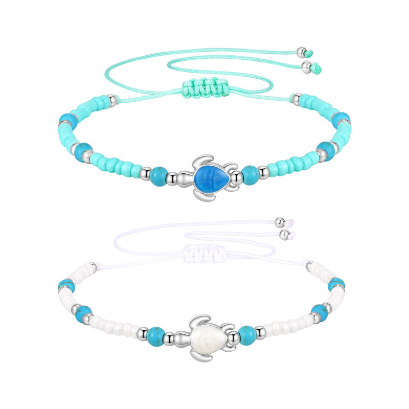 Copy Wholesale Stainless Steel Crystal Beaded Bracelet