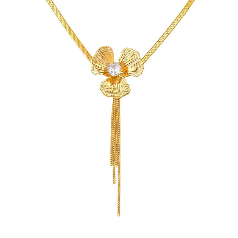 Wholesale Stainless Steel Trefoil Necklace