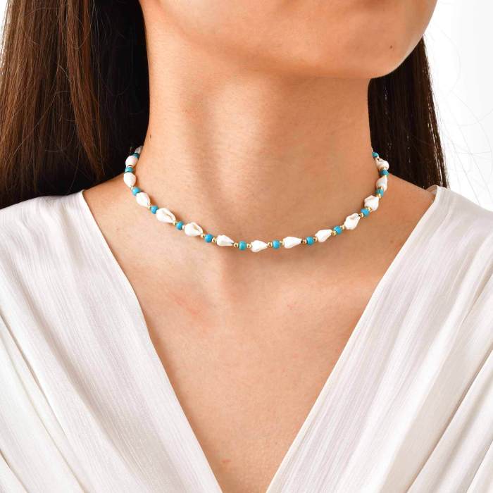 Wholesale Stainless Steel Bead Snail Necklace