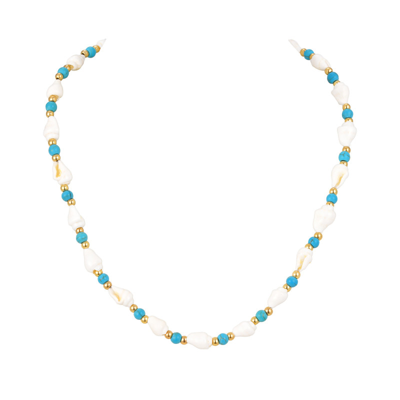 Wholesale Stainless Steel Bead Snail Necklace