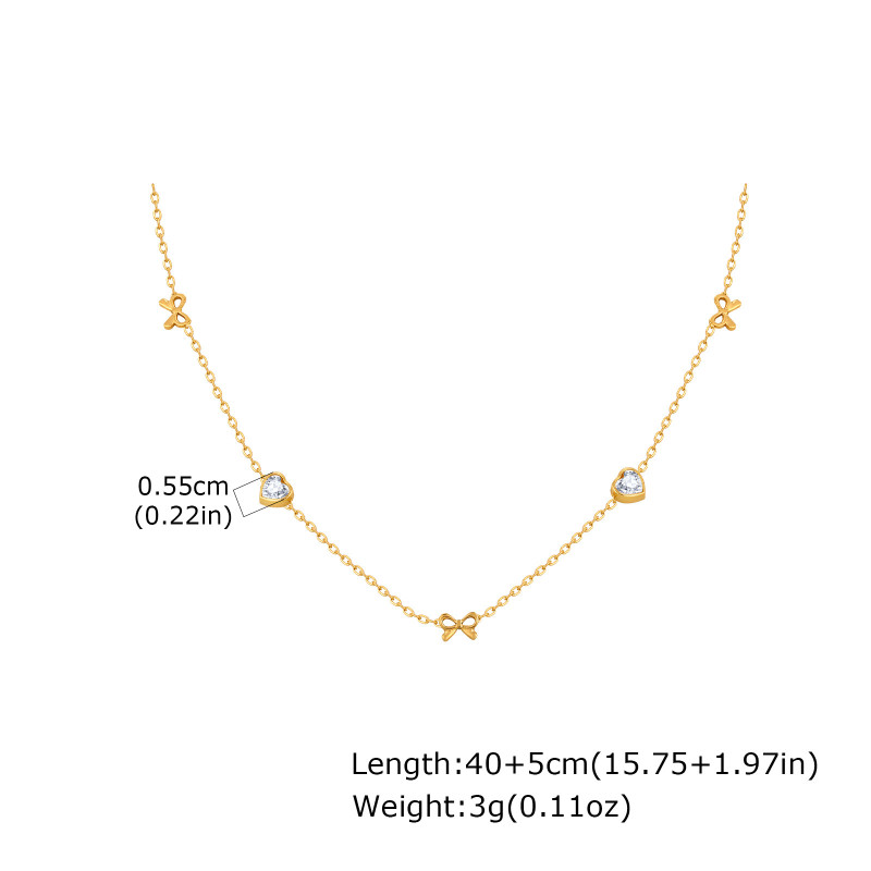 Wholesale Stainless Steel Cherry Necklace