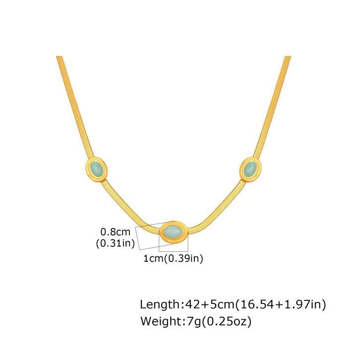 Wholesale Stainless Steel Turquoise Necklaces
