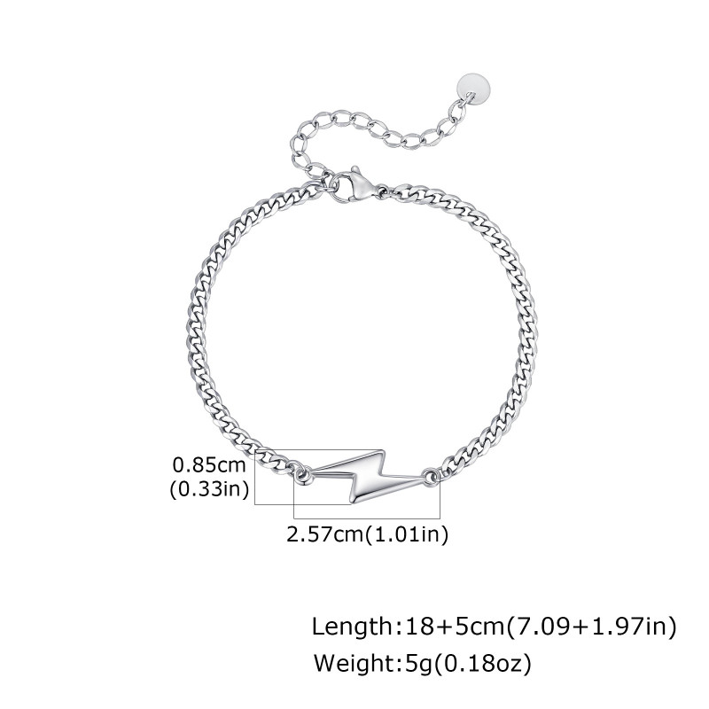 Wholesale Stainless Steel Lightning Bracelet