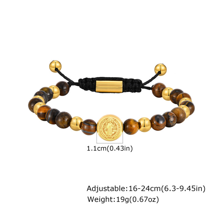 Wholesale Stainless Steel St. Benedict Bracelet
