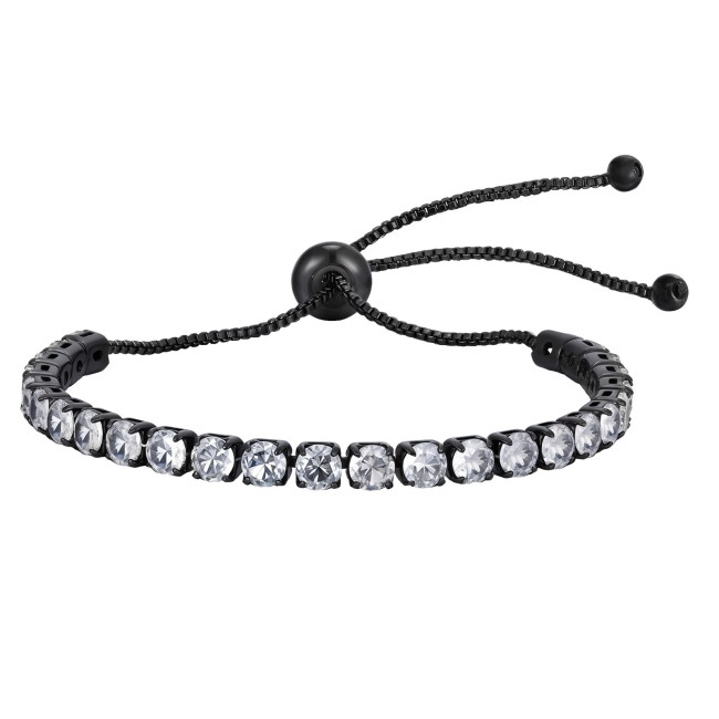 Wholesale Copper Zirconia Black Bracelet