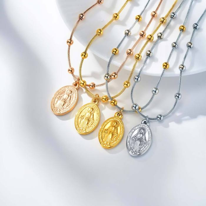 Wholesale Stainless Steel Madonna Pendant