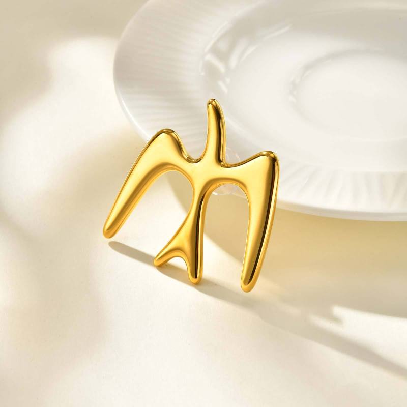 Wholesale Stainless Steel Swallow Brooch