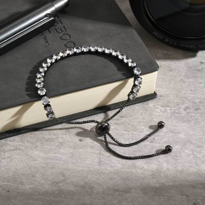 Wholesale Copper Zirconia Black Bracelet
