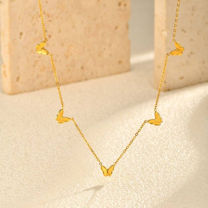 Wholesale Stainless Steel Butterfly Necklace