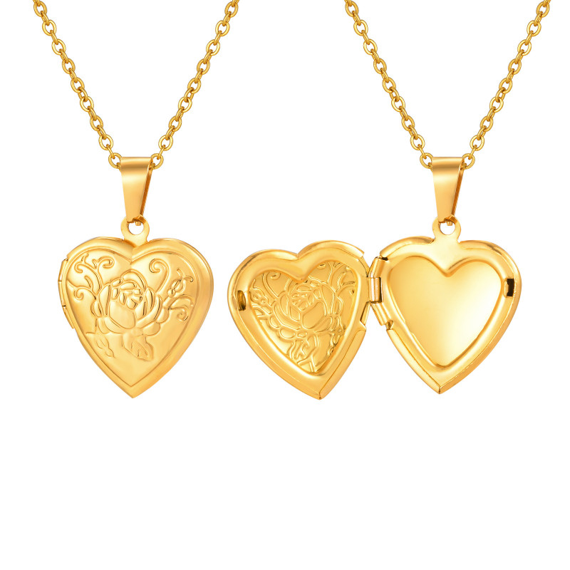 Wholesale Stainless Steel Photo Locket Necklace