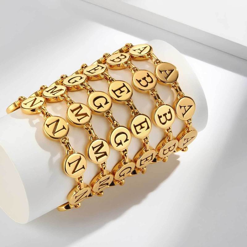 Wholesale Stainless Steel Initial Bracelets