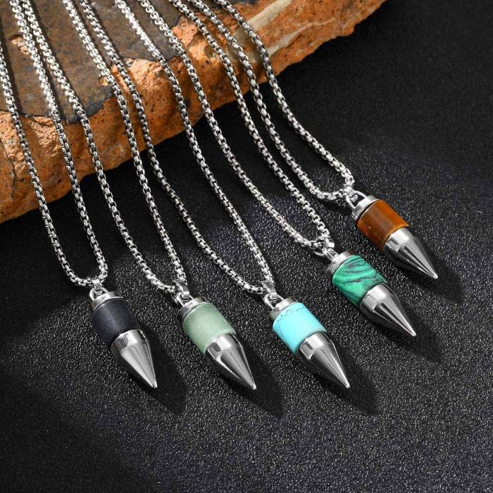 Wholesale Stainless Steel Bullet Pendant