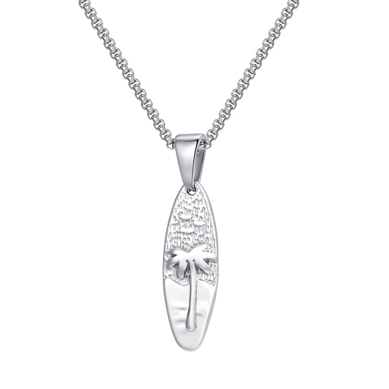 Wholesale Stainless Steel Coconut Tree Necklace