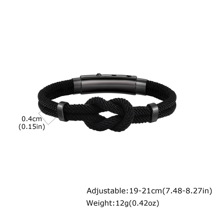 Wholesale Stainless Steel Infinity Cord Bracelet