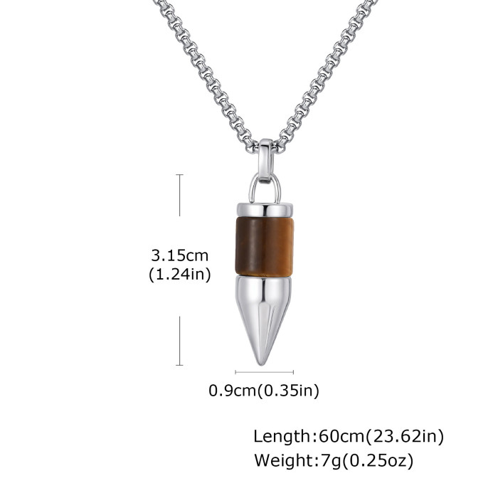 Wholesale Stainless Steel Bullet Pendant