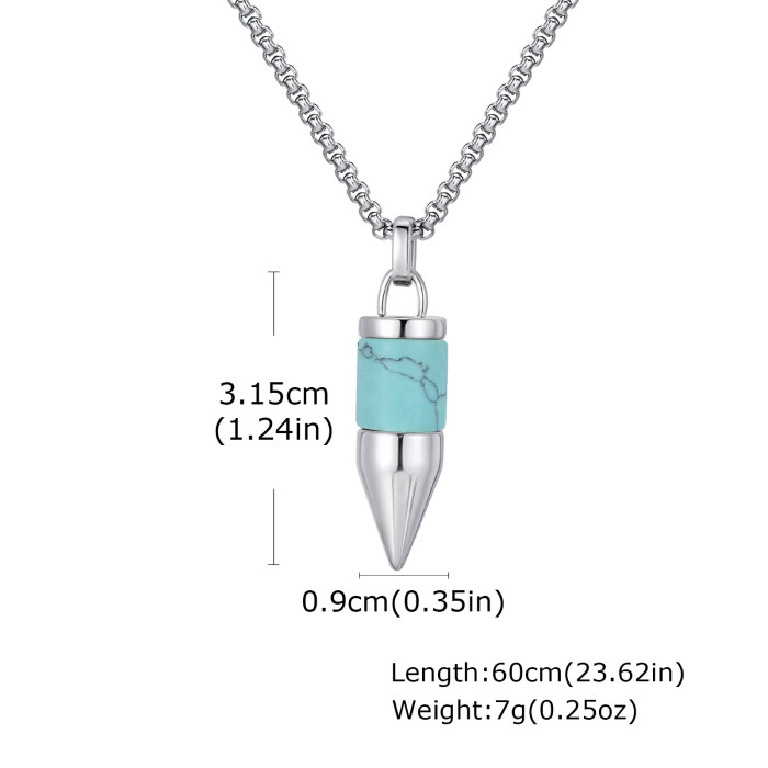 Wholesale Stainless Steel Bullet Pendant