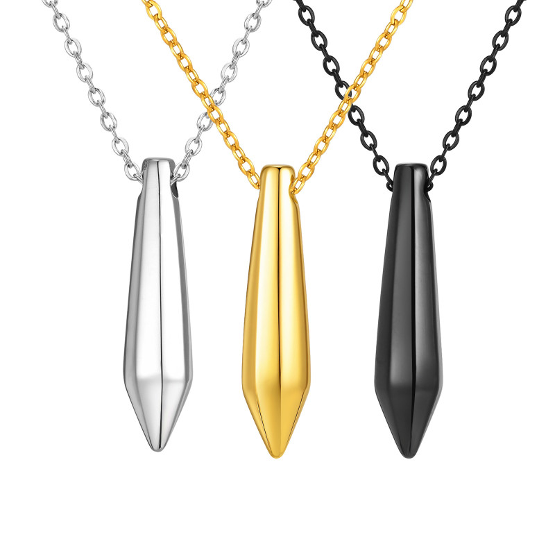 Wholesale Stainless Steel Bullet Necklace