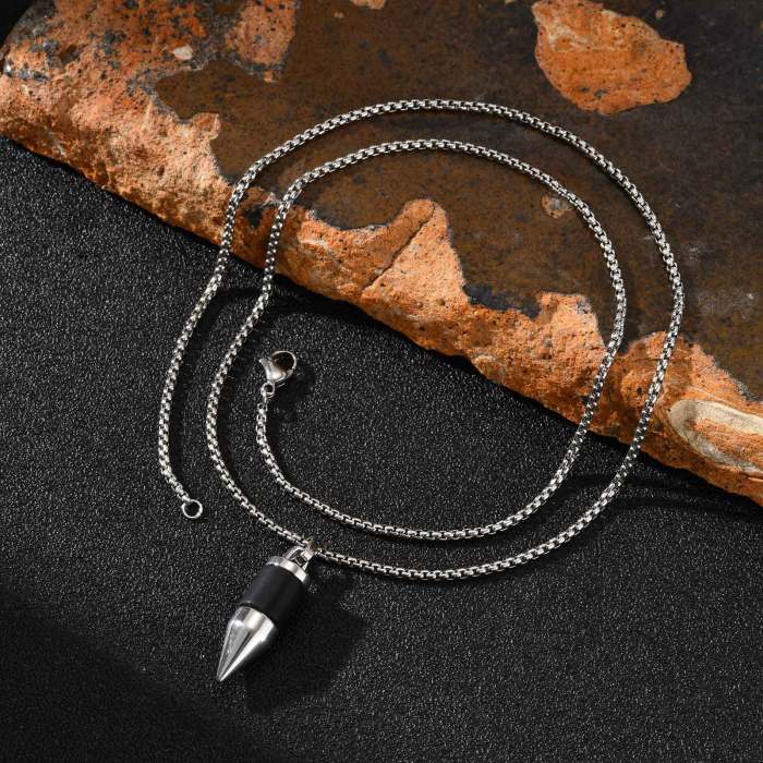 Wholesale Stainless Steel Bullet Pendant