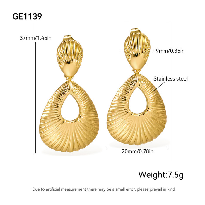 Wholesale Stainless Steel Niche Fashion Earrings