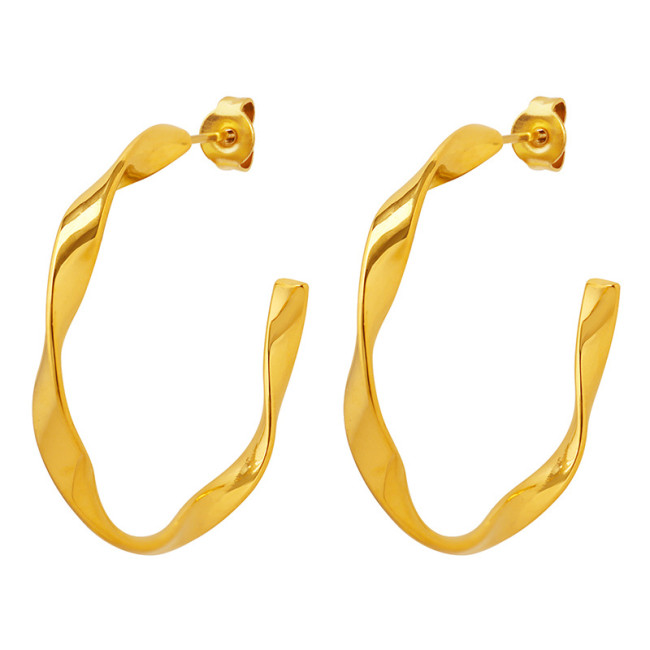 Wholesale Stainless Steel Möbius Earrings